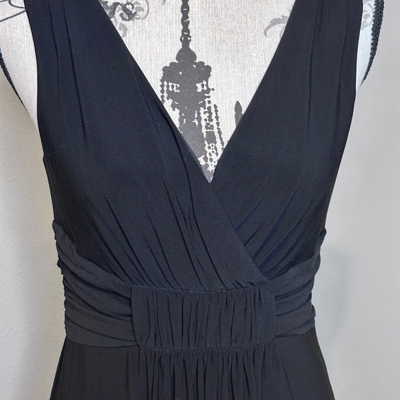 White House Black Market Fit and Flare Black Knit Dress - Picture 3 of 11